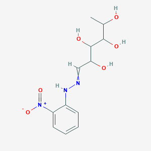 molecular formula C12H17N3O6 B11942235 Fucose 2-nitrophenylhydrazone 