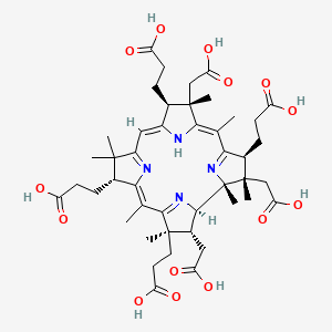 molecular formula C45H60N4O14 B1194227 Hydrogenobyrinic acid 