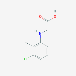 molecular formula C9H10ClNO2 B11942293 Glycine, N-(3-chloro-o-tolyl)- CAS No. 90562-55-3