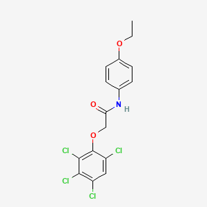 molecular formula C16H13Cl4NO3 B11942300 N-(4-ethoxyphenyl)-2-(2,3,4,6-tetrachlorophenoxy)acetamide CAS No. 853311-22-5
