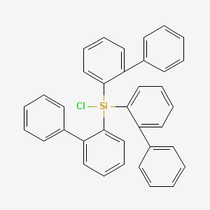 molecular formula C36H27ClSi B11942314 Chlorotri(2-biphenylyl)silane CAS No. 18816-41-6