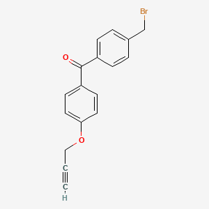 (4-(Bromomethyl)phenyl)(4-(prop-2-yn-1-yloxy)phenyl)methanone