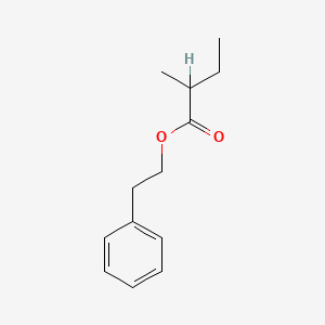 molecular formula C13H18O2 B1194235 苯乙基2-甲基丁酸酯 CAS No. 24817-51-4