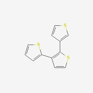 molecular formula C12H8S3 B1194237 3-thiophen-2-yl-2-thiophen-3-ylthiophene 