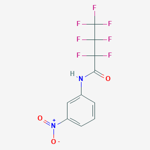 molecular formula C10H5F7N2O3 B11942390 Butanamide, N-(3-nitrophenyl)-2,2,3,3,4,4,4-heptafluoro- CAS No. 199530-72-8