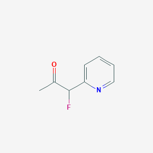 molecular formula C8H8FNO B119424 1-Fluoro-1-pyridin-2-ylpropan-2-one CAS No. 155794-57-3
