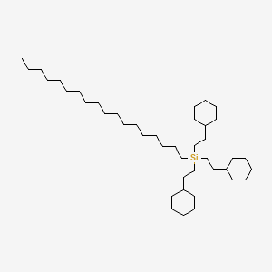 molecular formula C42H82Si B11942420 Octadecyltris(2-cyclohexylethyl)silane 