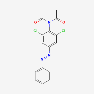 molecular formula C16H13Cl2N3O2 B11942488 N,N-Diacetyl-2,6-dichloro-4-(phenylazo)aniline CAS No. 7145-67-7