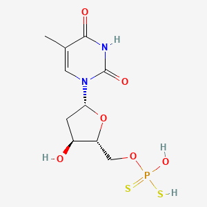 molecular formula C10H15N2O6PS2 B1194255 Thymidine-5'-(dithio)phosphate 