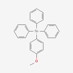 molecular formula C25H22OSn B11942554 Stannane, (4-methoxyphenyl)triphenyl- CAS No. 57880-01-0