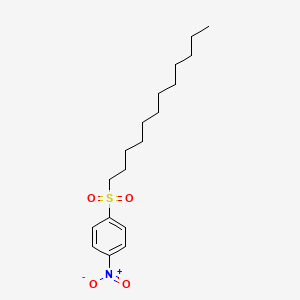 molecular formula C18H29NO4S B11942567 Dodecyl 4-nitrophenyl sulfone CAS No. 94261-92-4