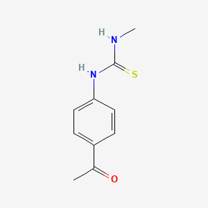 molecular formula C10H12N2OS B11942581 Thiourea, N-(4-acetylphenyl)-N'-methyl- CAS No. 60575-80-6