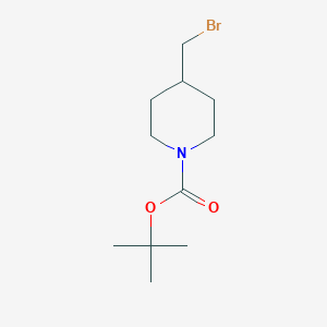 molecular formula C11H20BrNO2 B119426 tert-Butyl 4-(bromomethyl)piperidine-1-carboxylate CAS No. 158407-04-6