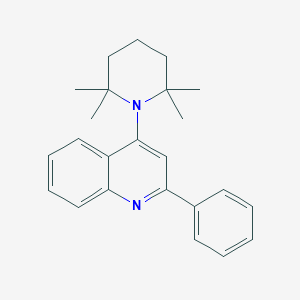 molecular formula C24H28N2 B11942603 2-Phenyl-4-(2,2,6,6-tetramethyl-1-piperidinyl)quinoline CAS No. 853310-59-5