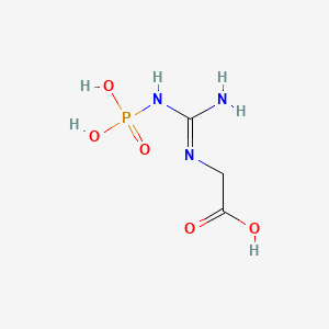molecular formula C3H8N3O5P B1194262 磷酸胍基乙酸 CAS No. 5115-19-5