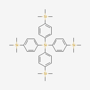molecular formula C36H52Si5 B11942624 Tetrakis(4-(trimethylsilyl)phenyl)silane 