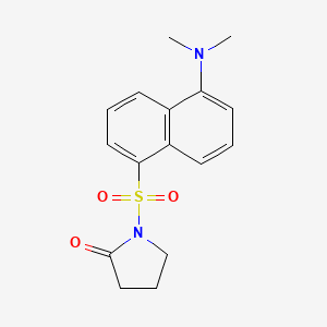 molecular formula C16H18N2O3S B1194268 N-Dansyl-2-oxopyrrolidine CAS No. 69699-78-1
