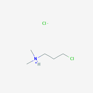 molecular formula C5H12ClN.ClH<br>C5H13Cl2N B119427 3-(Dimethylamino)propyl chloride hydrochloride CAS No. 5407-04-5