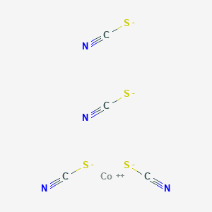 molecular formula C4CoN4S4-2 B1194274 Tetrathiocyanatocobalt CAS No. 37361-82-3