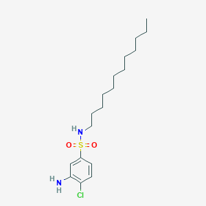 molecular formula C18H31ClN2O2S B11942750 3-amino-4-chloro-N-dodecylbenzenesulfonamide CAS No. 51959-15-0