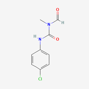 molecular formula C9H9ClN2O2 B11942777 Urea, N'-(4-chlorophenyl)-n-formyl-n-methyl- CAS No. 25546-06-9