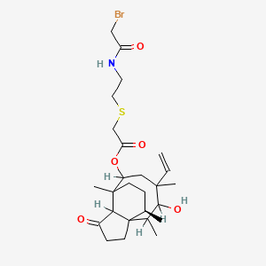 molecular formula C26H40BrNO5S B1194279 Bromoacetyltiamulin CAS No. 76298-40-3