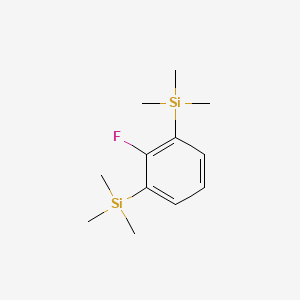molecular formula C12H21FSi2 B11942807 1,3-Bis(trimethylsilyl)-2-fluorobenzene CAS No. 75186-43-5