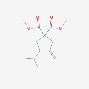 molecular formula C13H20O4 B11942814 Dimethyl 3-isopropyl-4-methylene-1,1-cyclopentanedicarboxylate 