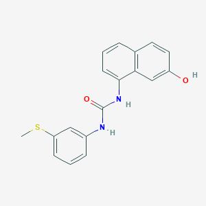 molecular formula C18H16N2O2S B11942834 N-(7-hydroxy-1-naphthyl)-N'-[3-(methylthio)phenyl]urea 