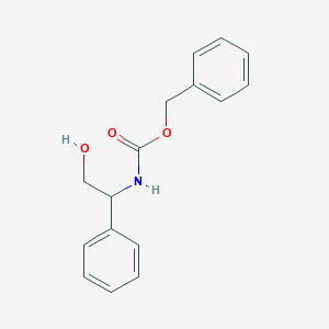 molecular formula C16H17NO3 B11942844 Carbamic acid, (2-hydroxy-1-phenylethyl)-, phenylmethyl ester CAS No. 67553-20-2