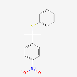 molecular formula C15H15NO2S B11942849 alpha,alpha-Dimethyl-4-nitrobenzyl phenyl sulfide CAS No. 15013-24-8