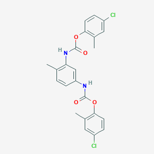 molecular formula C23H20Cl2N2O4 B11942903 Bis(4-chloro-2-methylphenyl) N,N'-(4-methyl-1,3-phenylene)biscarbamate CAS No. 67768-78-9