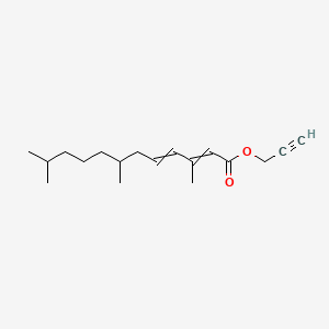 molecular formula C18H28O2 B1194291 Propargyl 3,7,11-trimethyl-2,4-dodecadienoate 