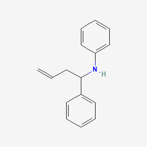 molecular formula C16H17N B11942915 N-(alpha-Allylbenzyl)aniline CAS No. 66489-79-0