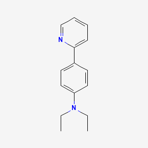 molecular formula C15H18N2 B11942919 N,N-Diethyl-4-(2-pyridyl)aniline CAS No. 100957-33-3