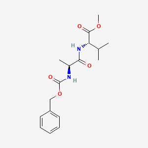 molecular formula C17H24N2O5 B11942930 Carbobenzyloxyalanylvaline methyl ester 