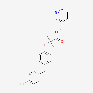 molecular formula C24H24ClNO3 B1194295 Eniclobrate CAS No. 81126-88-7
