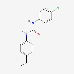 molecular formula C15H15ClN2O B11942969 1-(4-Chlorophenyl)-3-(4-ethylphenyl)urea 