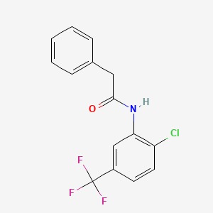 molecular formula C15H11ClF3NO B11942984 N-[2-chloro-5-(trifluoromethyl)phenyl]-2-phenylacetamide CAS No. 1894-71-9