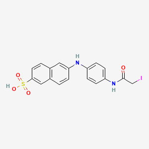 molecular formula C18H15IN2O4S B1194299 Iaans CAS No. 57450-03-0