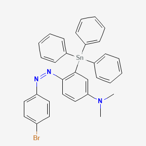 molecular formula C32H28BrN3Sn B11943018 N-[4-[(4-bromophenyl)diazenyl]-3-(triphenylstannyl)phenyl]-N,N-dimethylamine CAS No. 195383-87-0