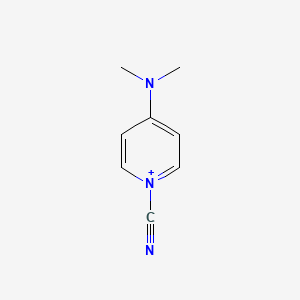 molecular formula C8H10N3+ B1194302 1-Cyano-4-dimethylaminopyridinium CAS No. 59016-55-6