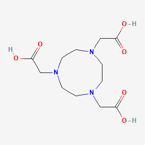 molecular formula C12H21N3O6 B1194304 2-[4,7-双(羧甲基)-1,4,7-三氮杂环-1-基]乙酸 CAS No. 56491-86-2