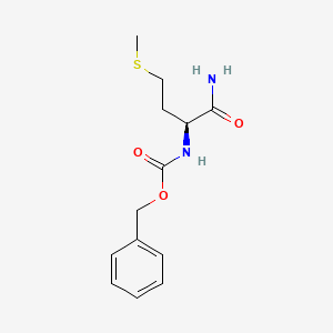 molecular formula C13H18N2O3S B11943041 benzyl N-[(1S)-1-carbamoyl-3-(methylsulfanyl)propyl]carbamate 