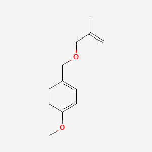 molecular formula C12H16O2 B11943045 Benzene, 1-methoxy-4-[[(2-methyl-2-propenyl)oxy]methyl]- CAS No. 189366-67-4