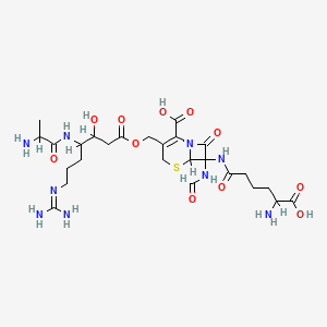 molecular formula C26H41N9O11S B1194306 Chitinovorin-A CAS No. 95041-98-8