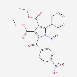 molecular formula C24H19N3O7 B11943117 Diethyl 3-(4-nitrobenzoyl)pyrrolo(2,1-A)phthalazine-1,2-dicarboxylate CAS No. 853330-30-0