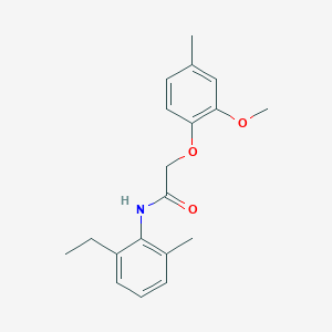 molecular formula C19H23NO3 B11943136 N-(2-ethyl-6-methylphenyl)-2-(2-methoxy-4-methylphenoxy)acetamide CAS No. 853331-90-5