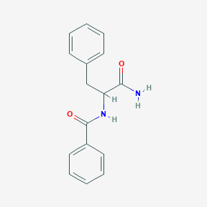 molecular formula C16H16N2O2 B11943172 N-(1-amino-1-oxo-3-phenylpropan-2-yl)benzamide CAS No. 24250-72-4