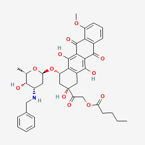 molecular formula C39H43NO12 B1194318 N-Benzyladriamycin-14-valerate CAS No. 98983-21-2